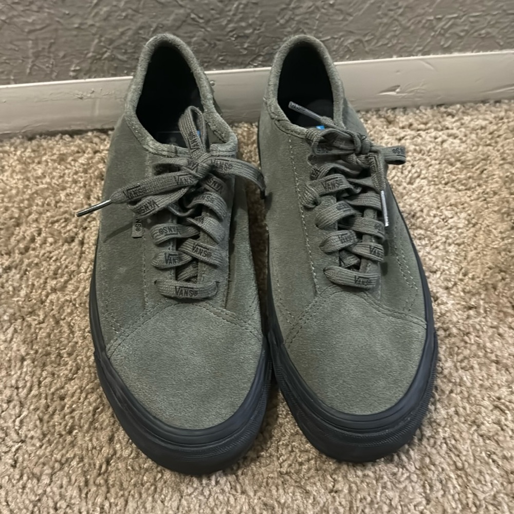 Vans olive green woman size 8 and mens size 6.5